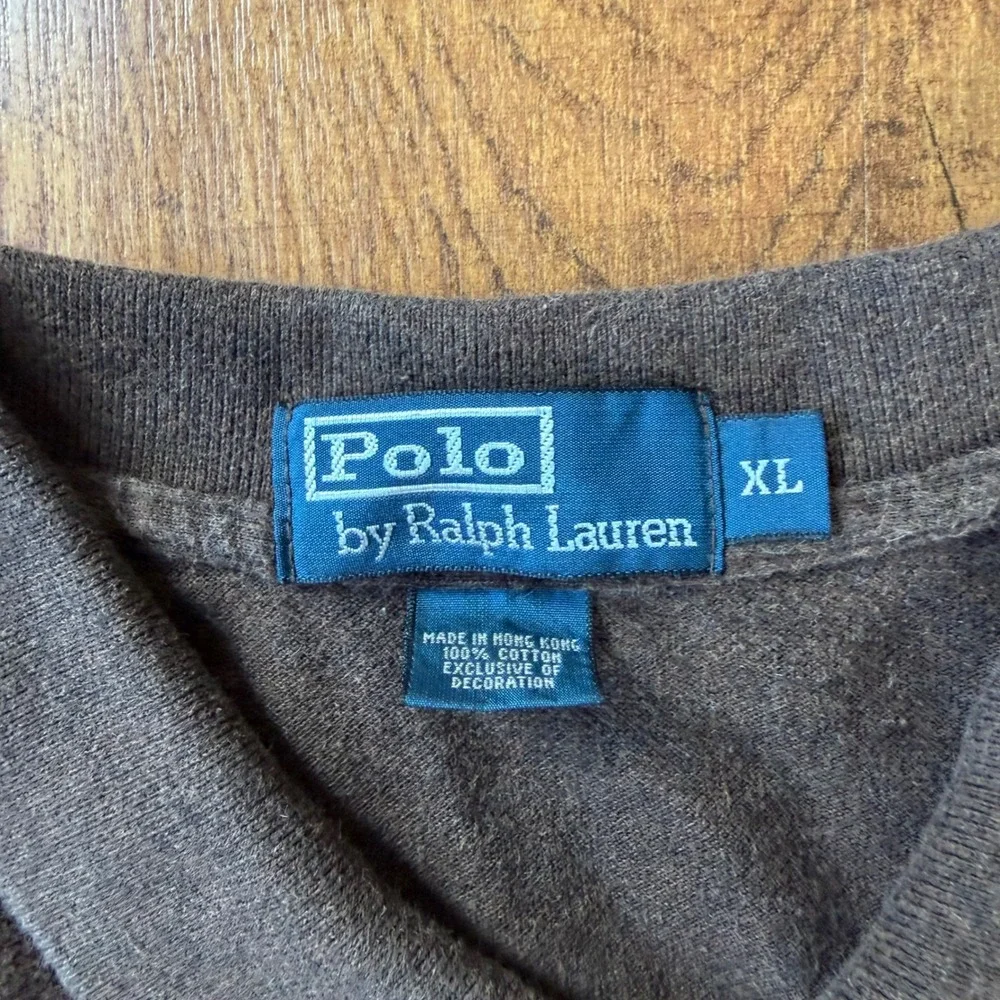 Polo Ralph Lauren Polo Mens XL Brown Cotton Pique Short Sleeve Pony Logo Classic